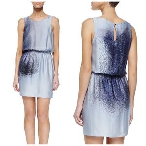 Halston Heritage Sleeveless Print Blouson Dress 8